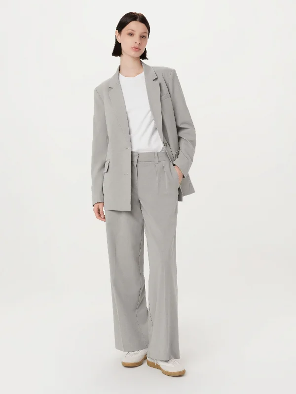 The Emma Low Waist Pant in Light Grey