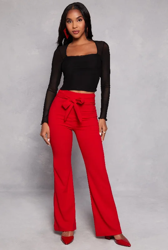 Tie Waist Dress Pants