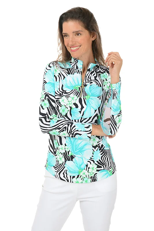 Black Zebra UPF50+ Sun Shirt