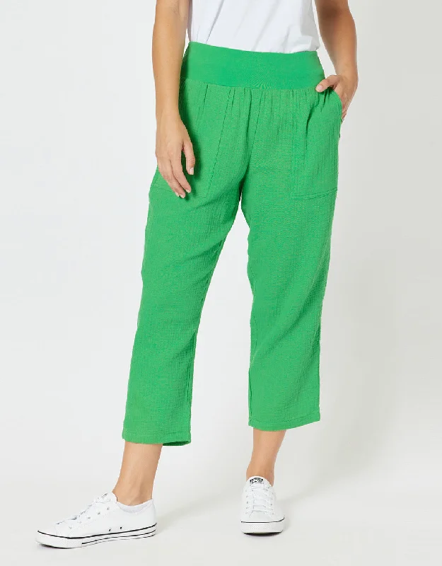 Byron Cotton 7/8 Pant - Emerald