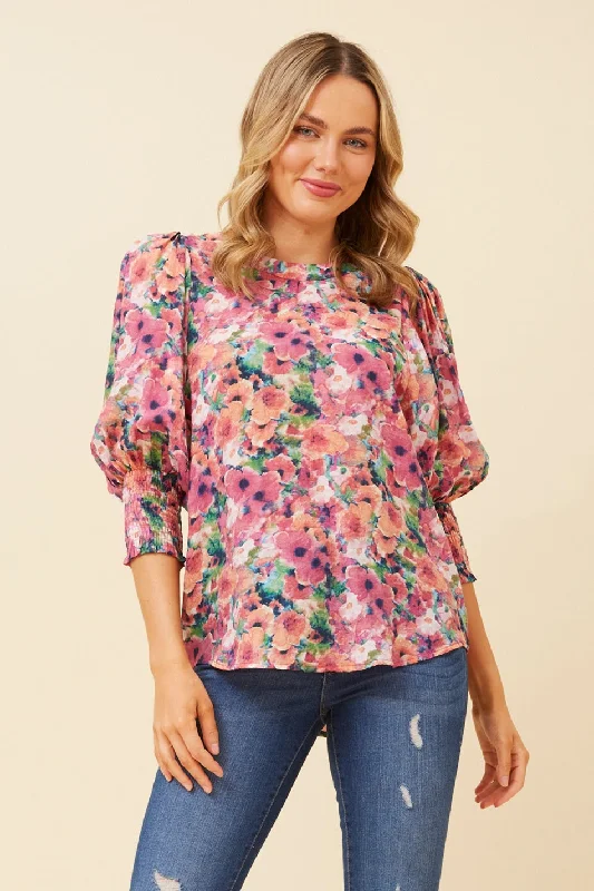 ELEGANT FLORAL BLOUSE