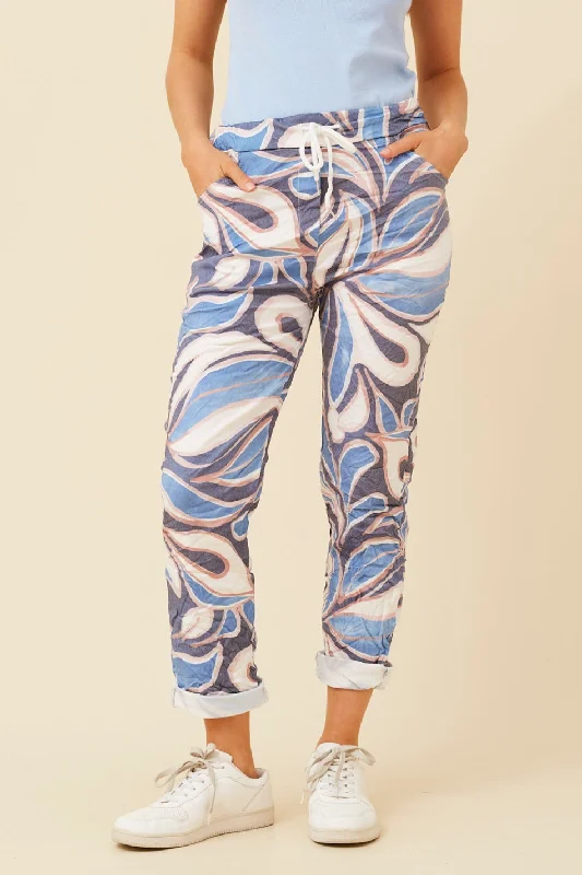 JANJA ABSTRACT PRINT JOGGER PANTS