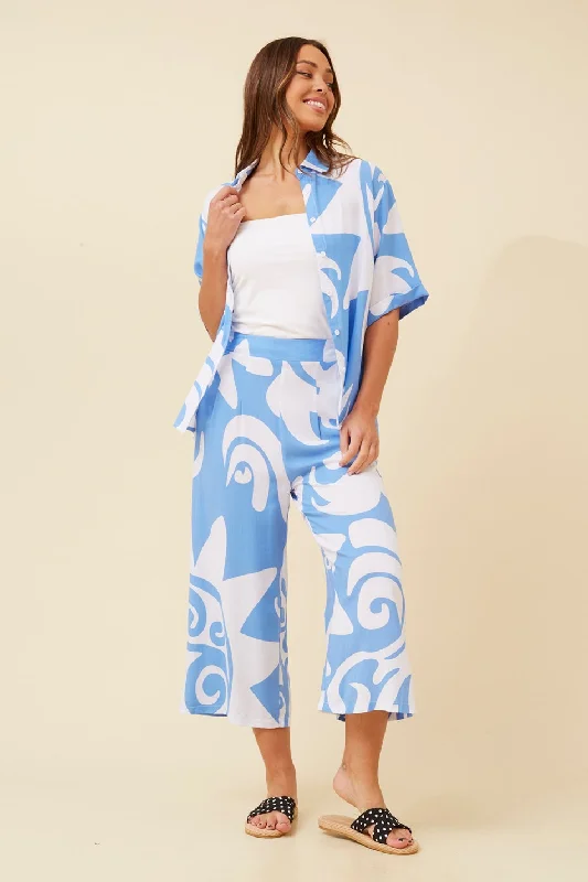 OXANA ABSTRACT PRINT CULOTTES