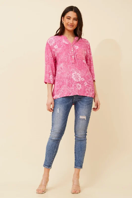 ROSETTA FLORAL SEQUIN SHIRT