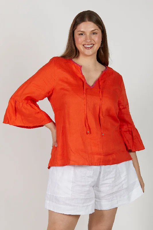 Scout Linen Blouse in Sunburst