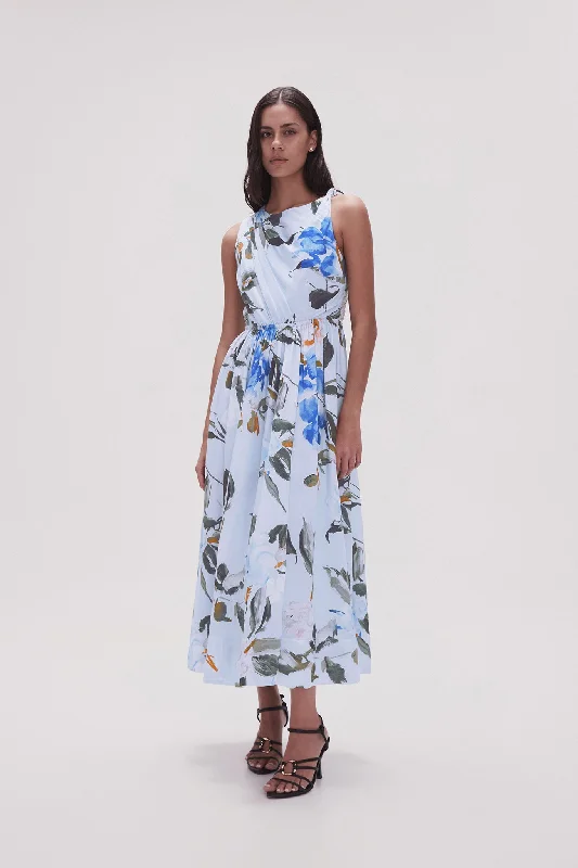 Abbey Twisted Midi Dress