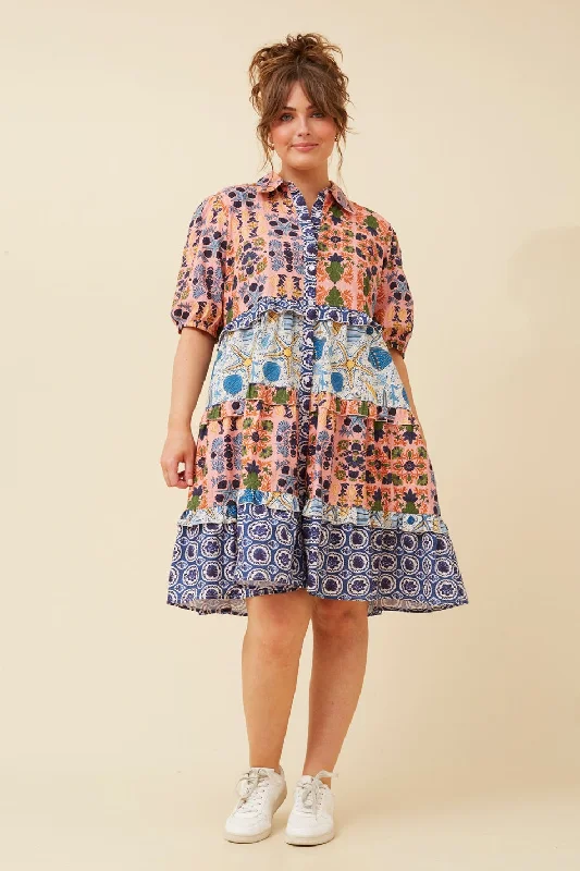 ADIRA FLORAL SHIRT DRESS