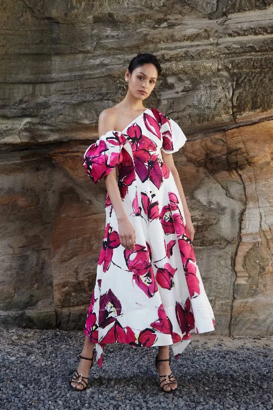 Arista Tulip Sleeve Midi Dress