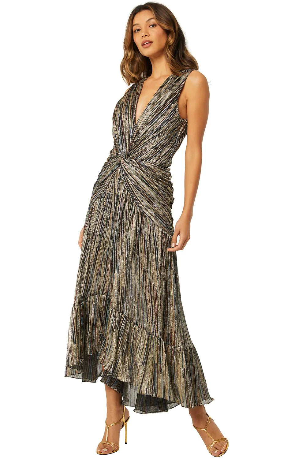 Ava Dress - Metallic Stripe