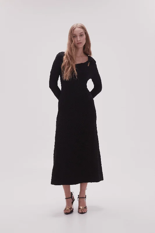 Celeste Twist Knit Midi Dress