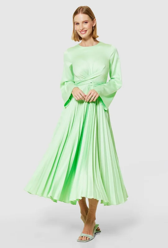 Closet London Pleated Midi Dress, Mint