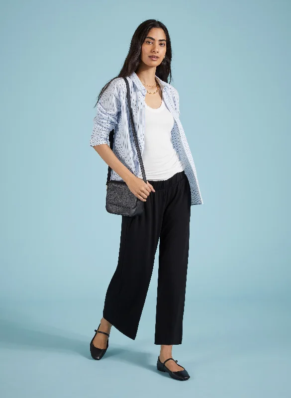 Cropped Palazzo Trousers