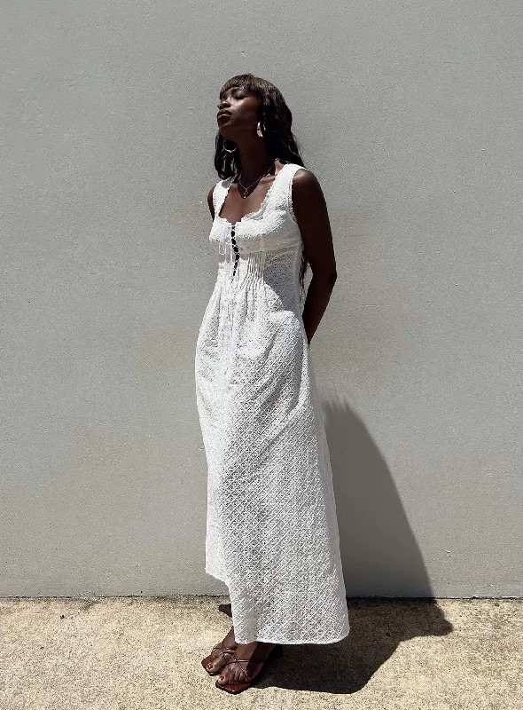 Eason Maxi Dress White