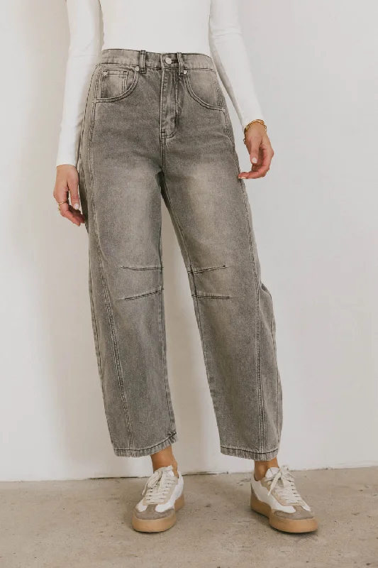 Lisette Barrel Jean in Grey