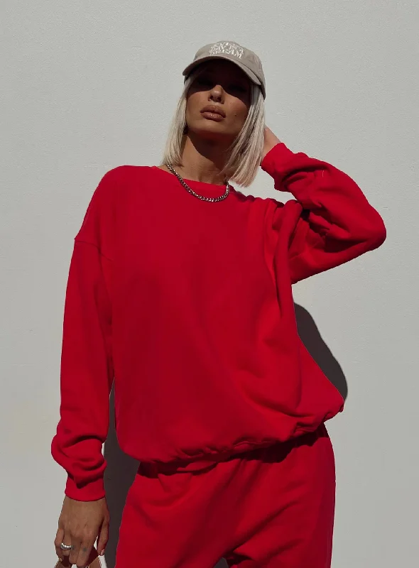 Meika Sweatshirt Red