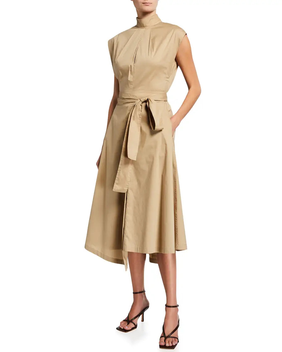 Mina Cotton Dress - Khaki