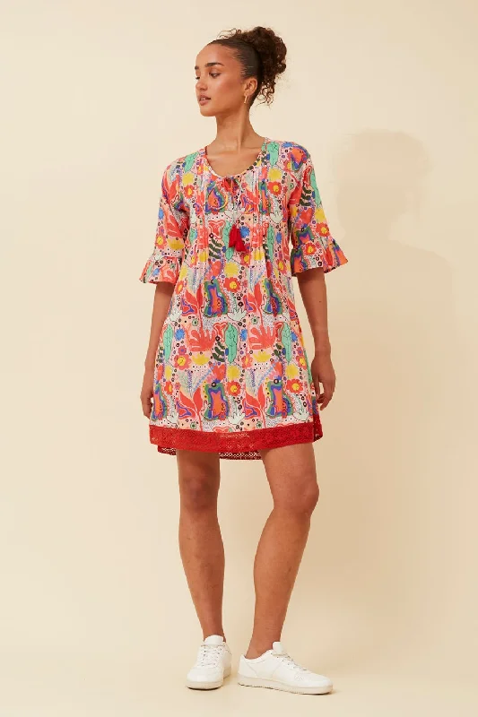 NIETTA BOTANICAL PRINT DRESS