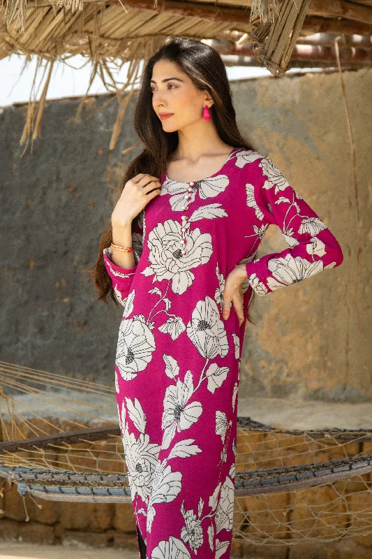 Petal Pop Shirt Dress