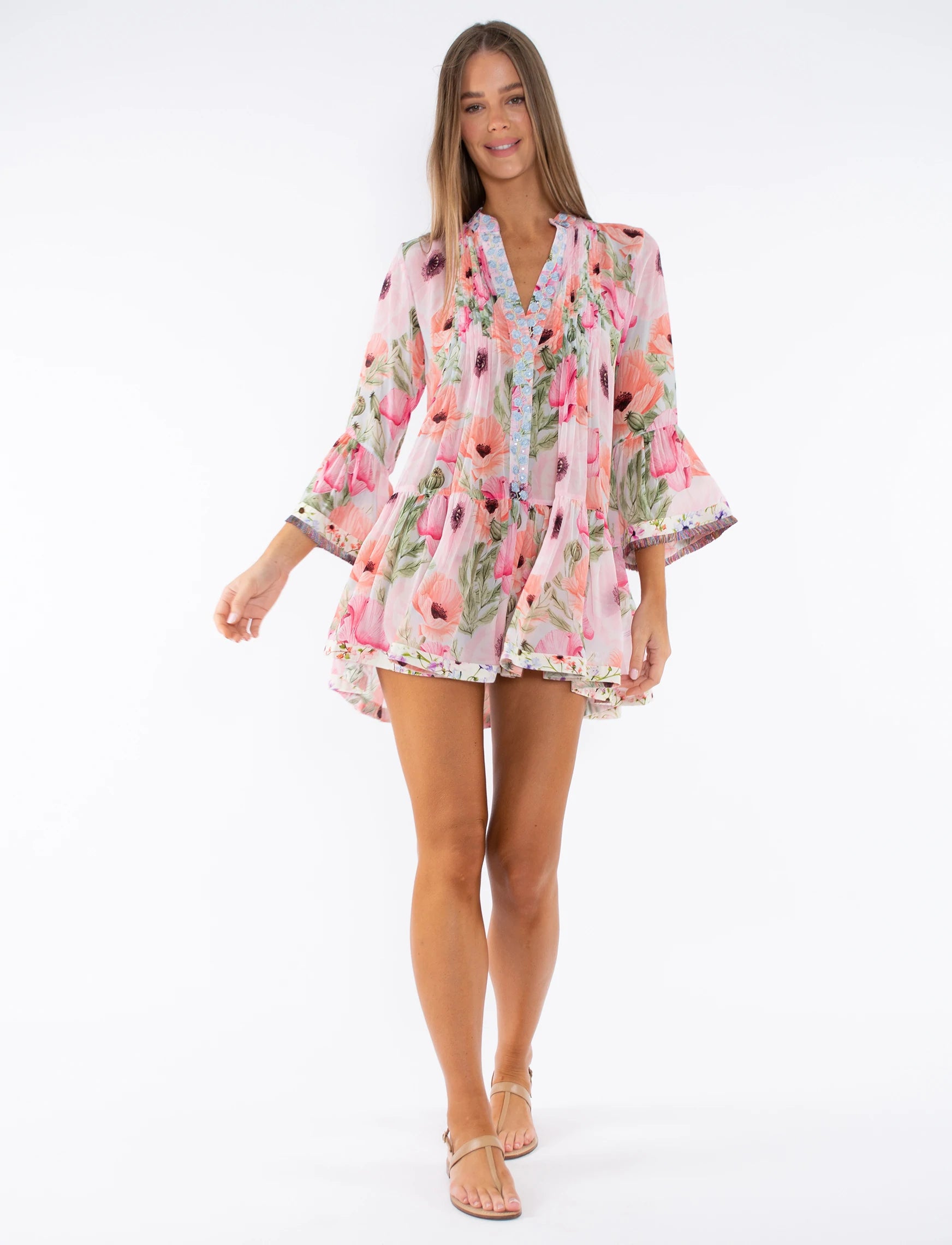 Soma Dress - Pink Poppy Floral