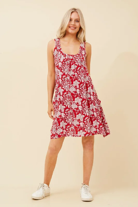 VENICE FLORAL SHORT DRESS