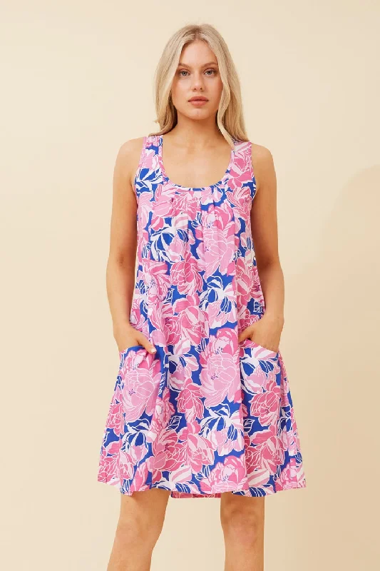 VENICE FLORAL SHORT DRESS