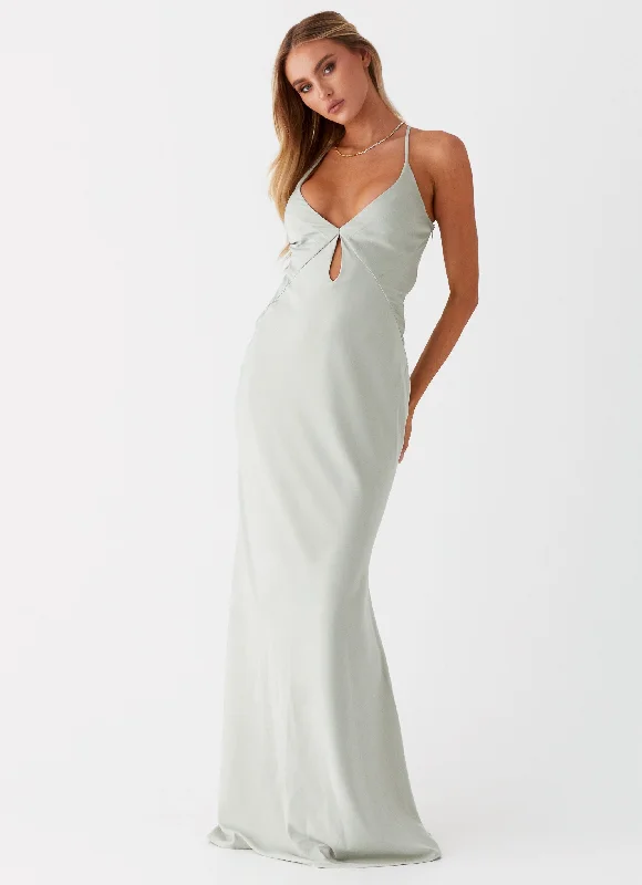 Vesper Keyhole Maxi Dress - Sage