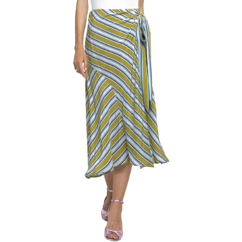 Astr The Label Womens Teagan Striped Midi Skirt