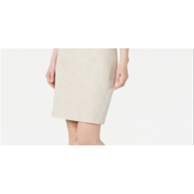 Calvin Klein Women's Tweed Skirt White Size 16