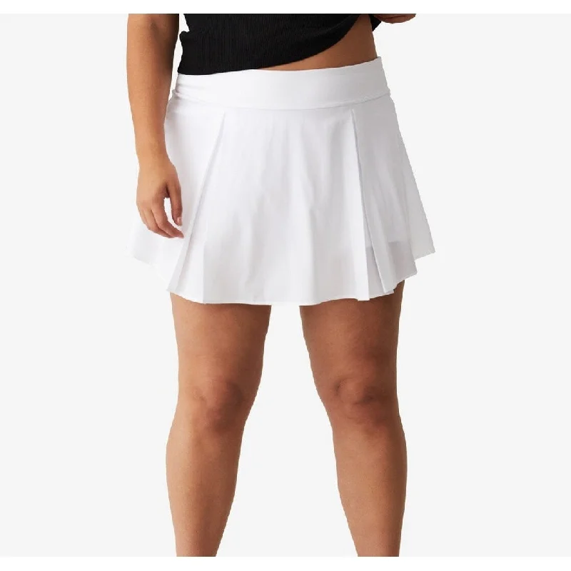 Cotton On Women's Active Pleat Tennis Skirt White Size 14W