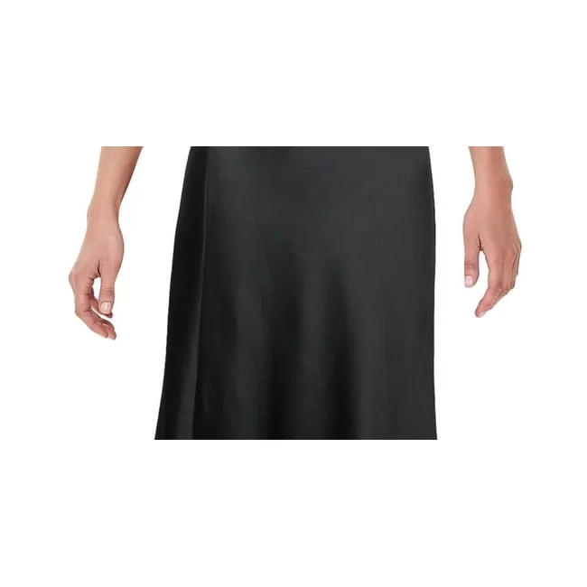 Danielle Bernstein Women's Below The Knee Skirt Black Size Small