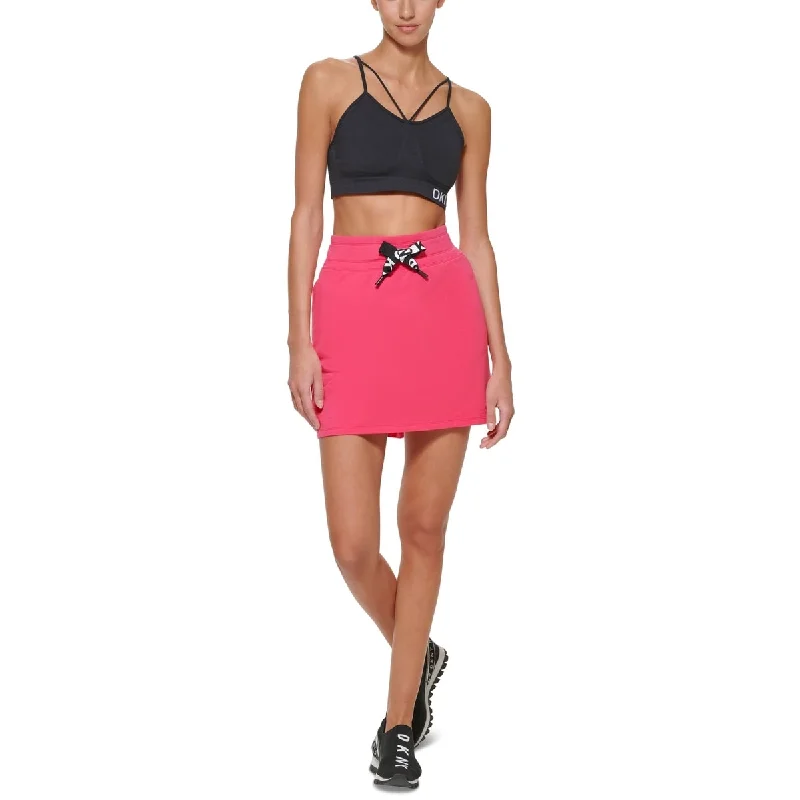 Dkny Women's Logo Skirt Pink Size X-Large