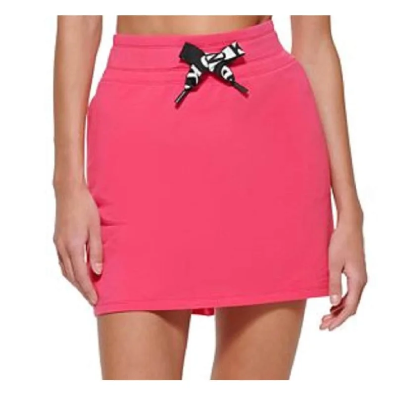 Dkny Women's Logo Skirt Pink Size X-Small