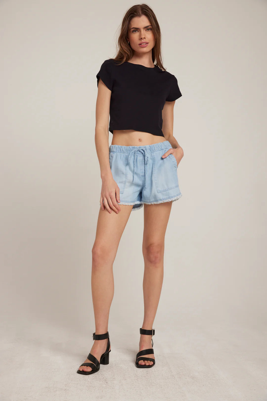 Frayed Tencel Pocket Short - Salt Spray Wash