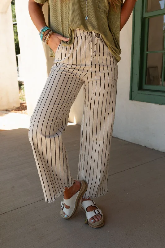 Grand Canyon Stripe Pants - Oatmeal