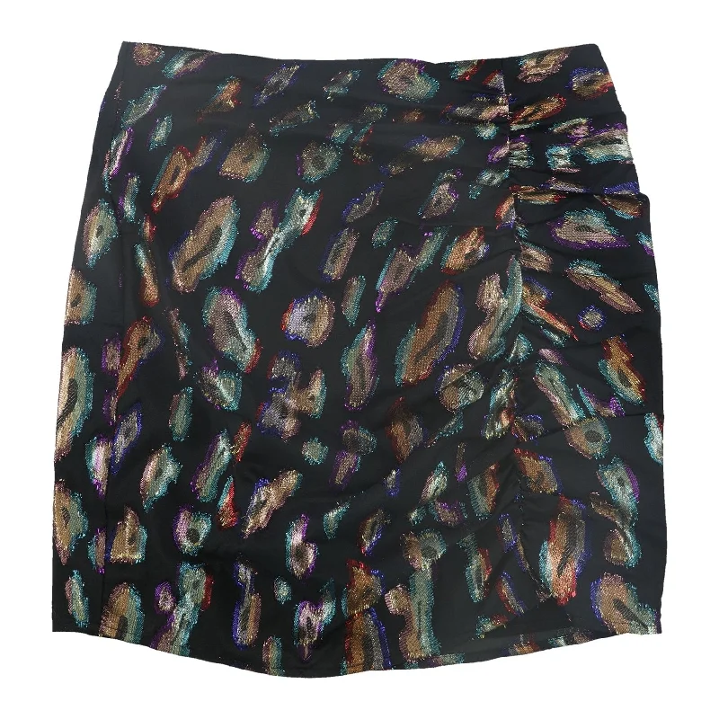 GUESS Womens Inari Jacquard Mini Skirt, Multicoloured, 0