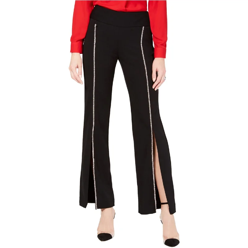 I-N-C Womens Rhinestone Casual Wide Leg Pants