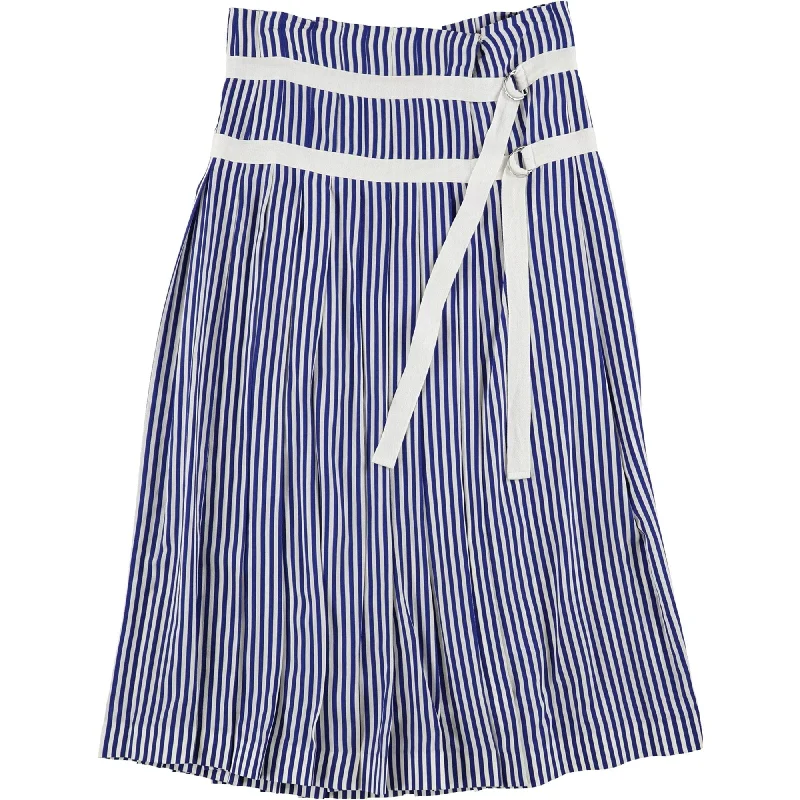 Joseph Womens Clyde Deck Chair Stripe Pleated Skirt