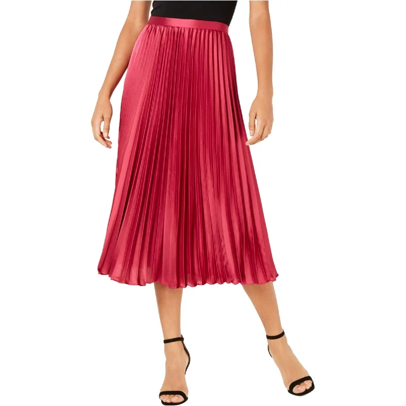 Lucy Paris Womens Solid Pleated Skirt