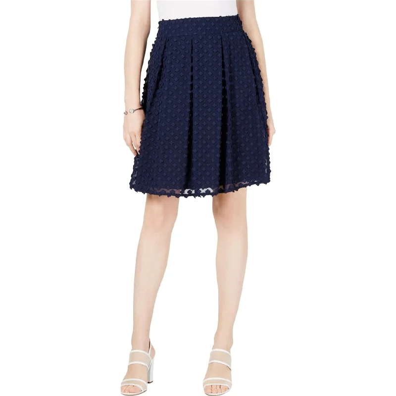 Maison Jules Womens Embellished Pleated Skirt