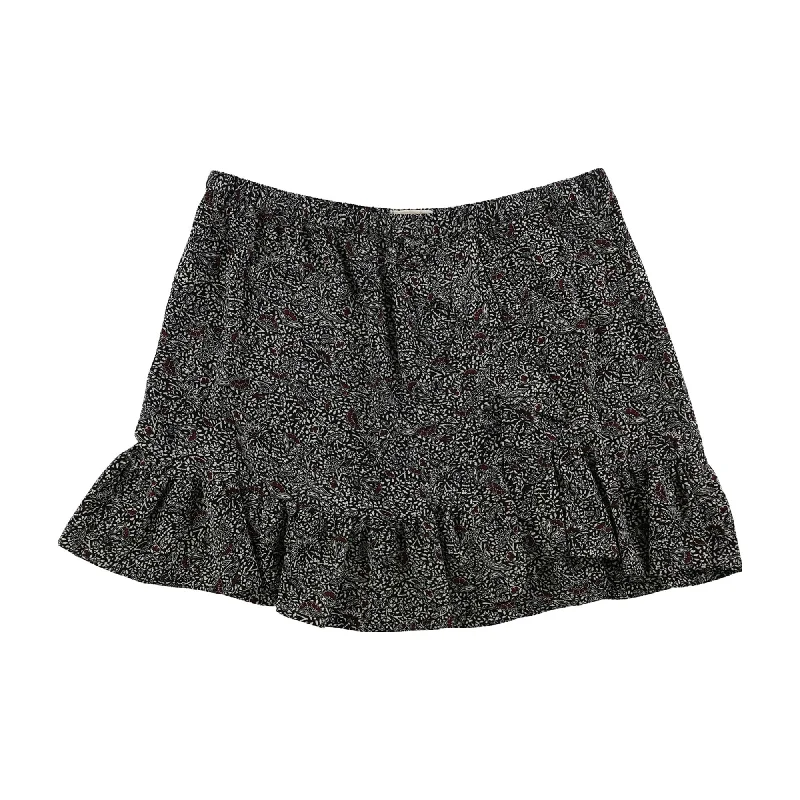 Michael Kors Womens Printed Ruffled Mini Skirt