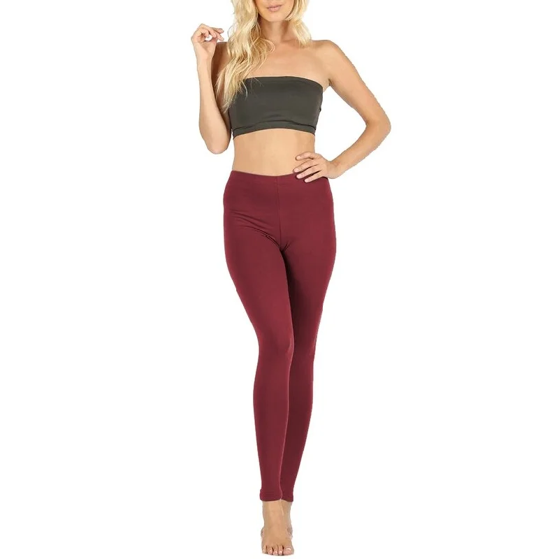 Niobe Clothing Womens Full Length Cotton Ankle Leggings