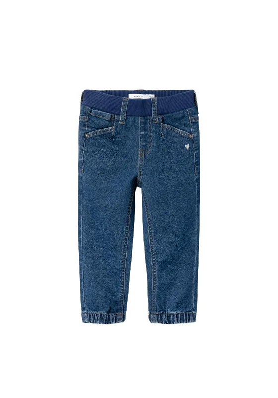 Name It Mini Girl Bella Denim Jeans, Dark Blue Denim