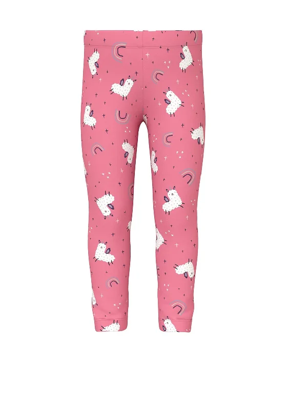 Name It Mini Girl Davina LLama Print Legging, Confetti