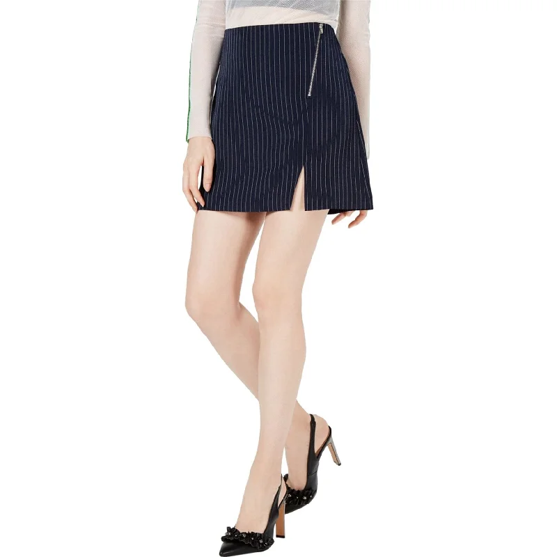 Project 28 Womens Pinstriped Mini Skirt