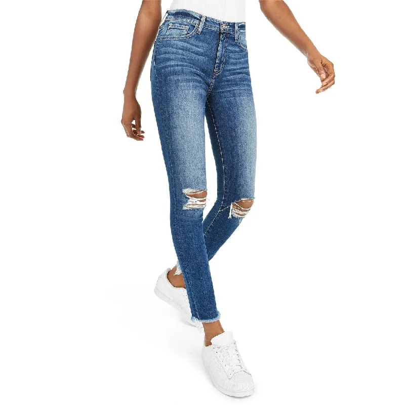 Flying Monkey Women's Ripped Skinny Jeans Blue Size 26