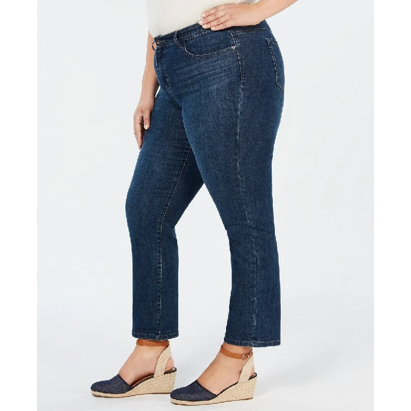 Style & Co Women's Plus Size Boyfriend Jeans Blue Size 24W